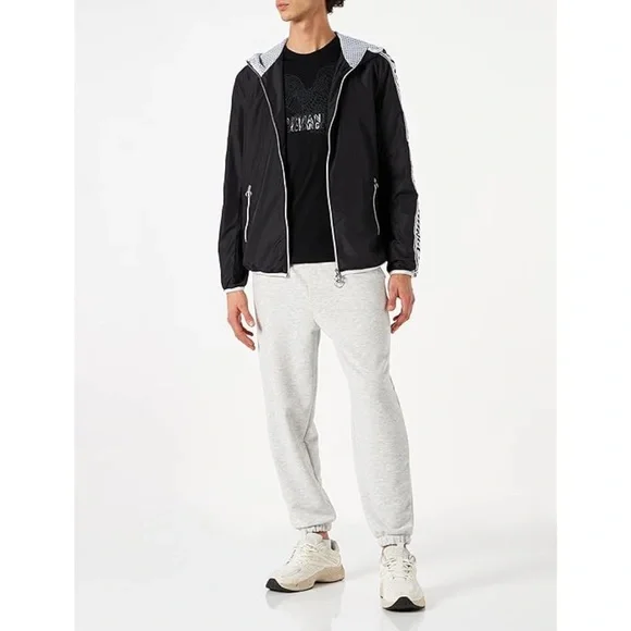 Armani exchange mens logo tape windbreaker jacket in black size S...USED - Picture 3 of 6